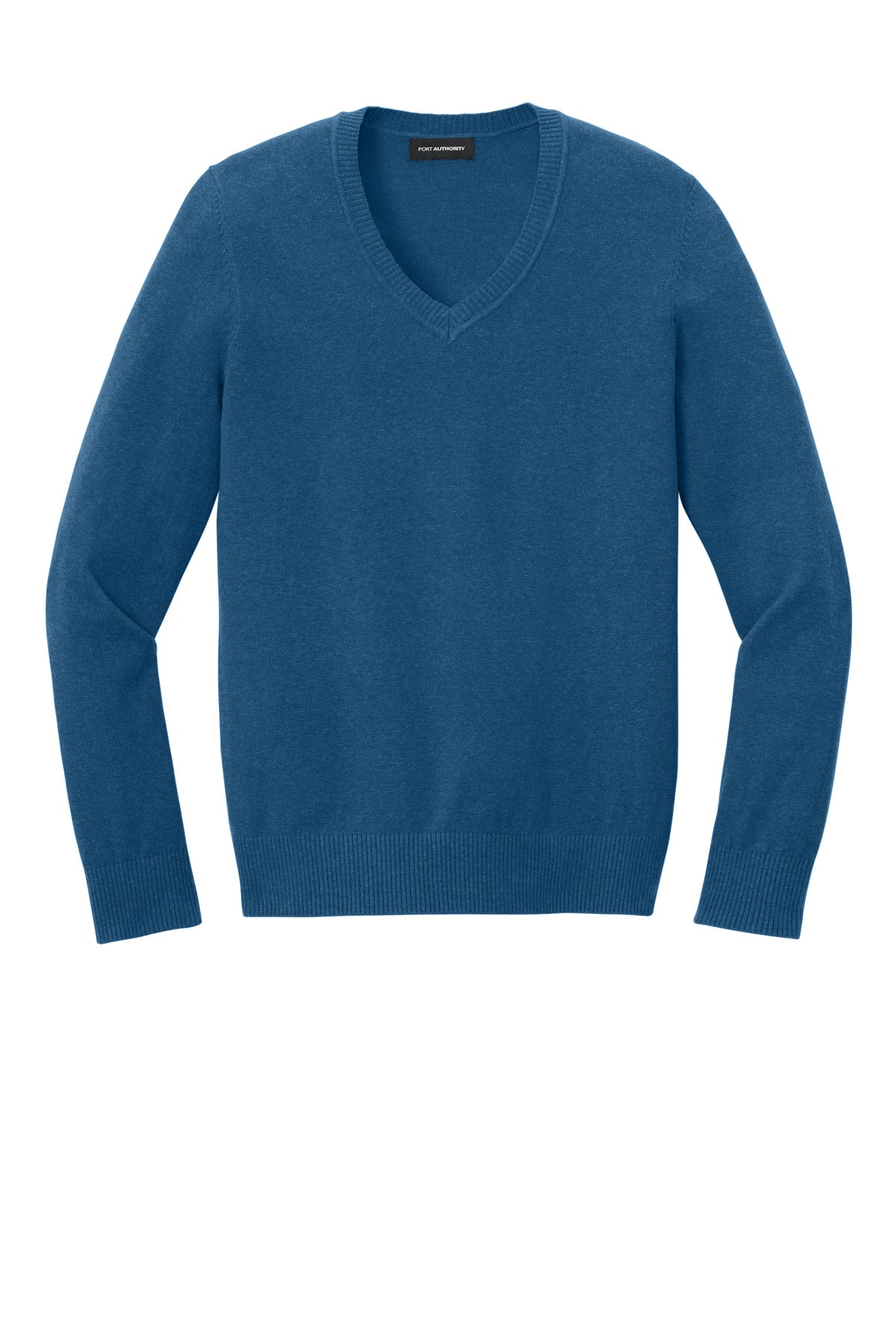 Custom Embroidered Port Authority Polos/Knits in Aegean Blue Heather