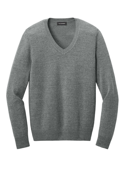 Custom Embroidered Port Authority Polos/Knits in Medium Heather Grey