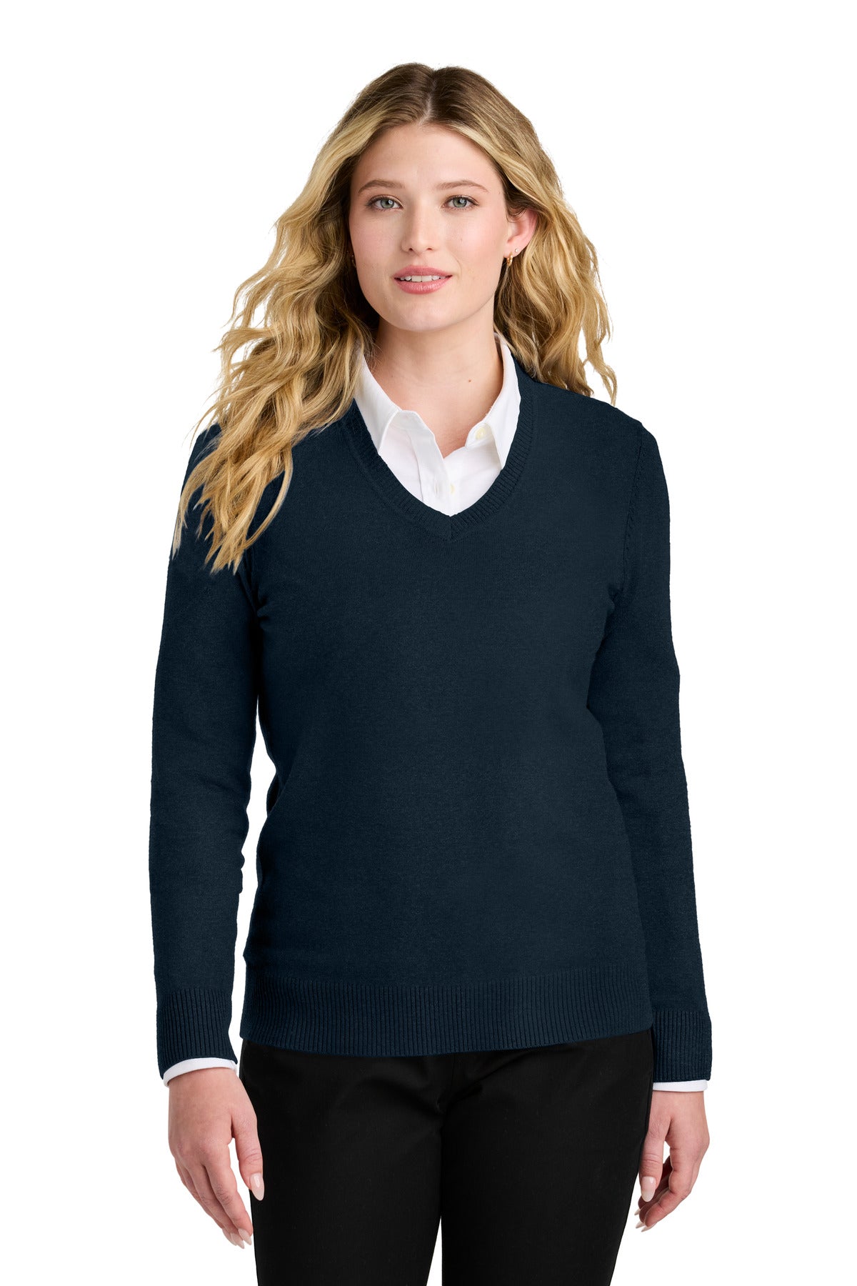 Custom Embroidered Port Authority Polos/Knits in River Blue Navy