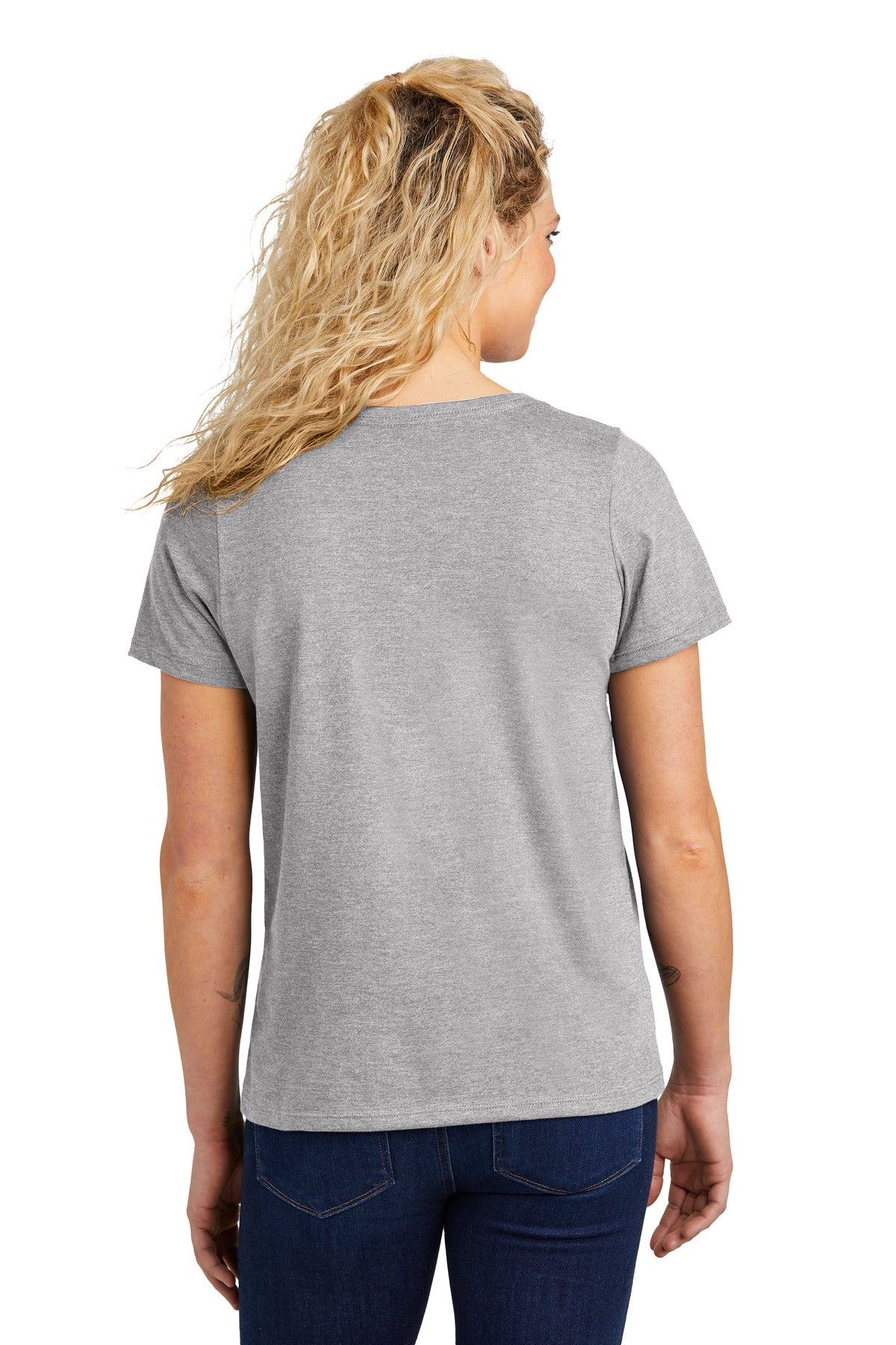 Custom Embroidered Volunteer Knitwear Women's Daily V-Neck Tee LVL45V,Athletic Heather