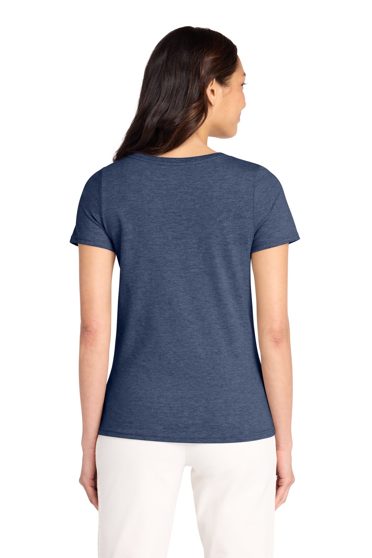 Custom Embroidered Volunteer Knitwear T-Shirts  in Heather Navy