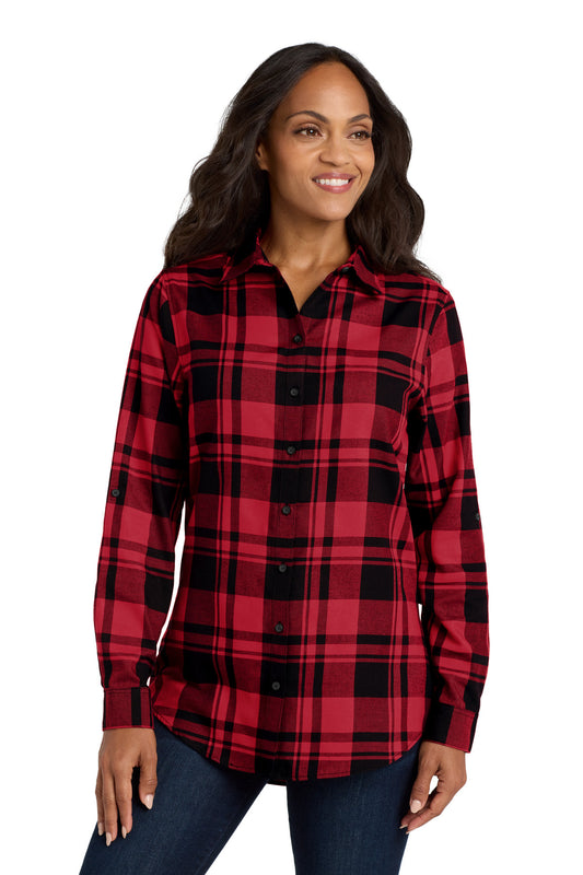 Port Authority Women's Plaid Flannel Tunic . LW668