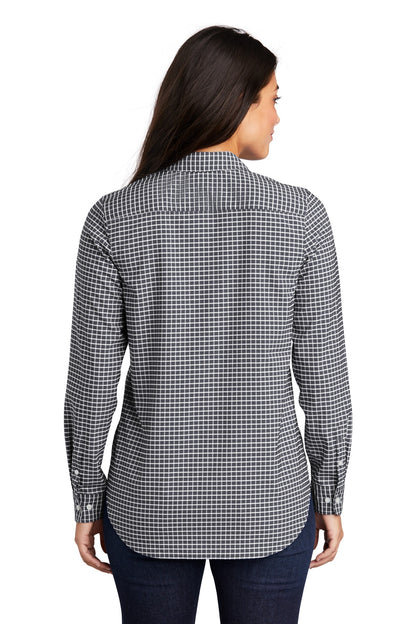 Custom Embroidered Port Authority  Ladies City Stretch Tunic LW680,Graphite/ White