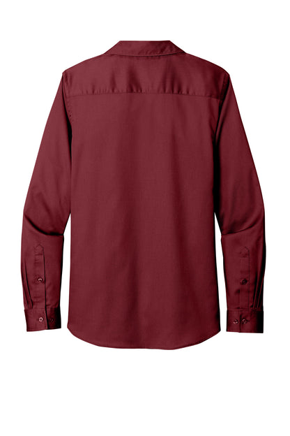 Custom Embroidered Port Authority Clothing Tops in Burgundy