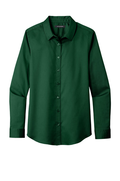 Custom Embroidered Port Authority Clothing Tops in Dark Green