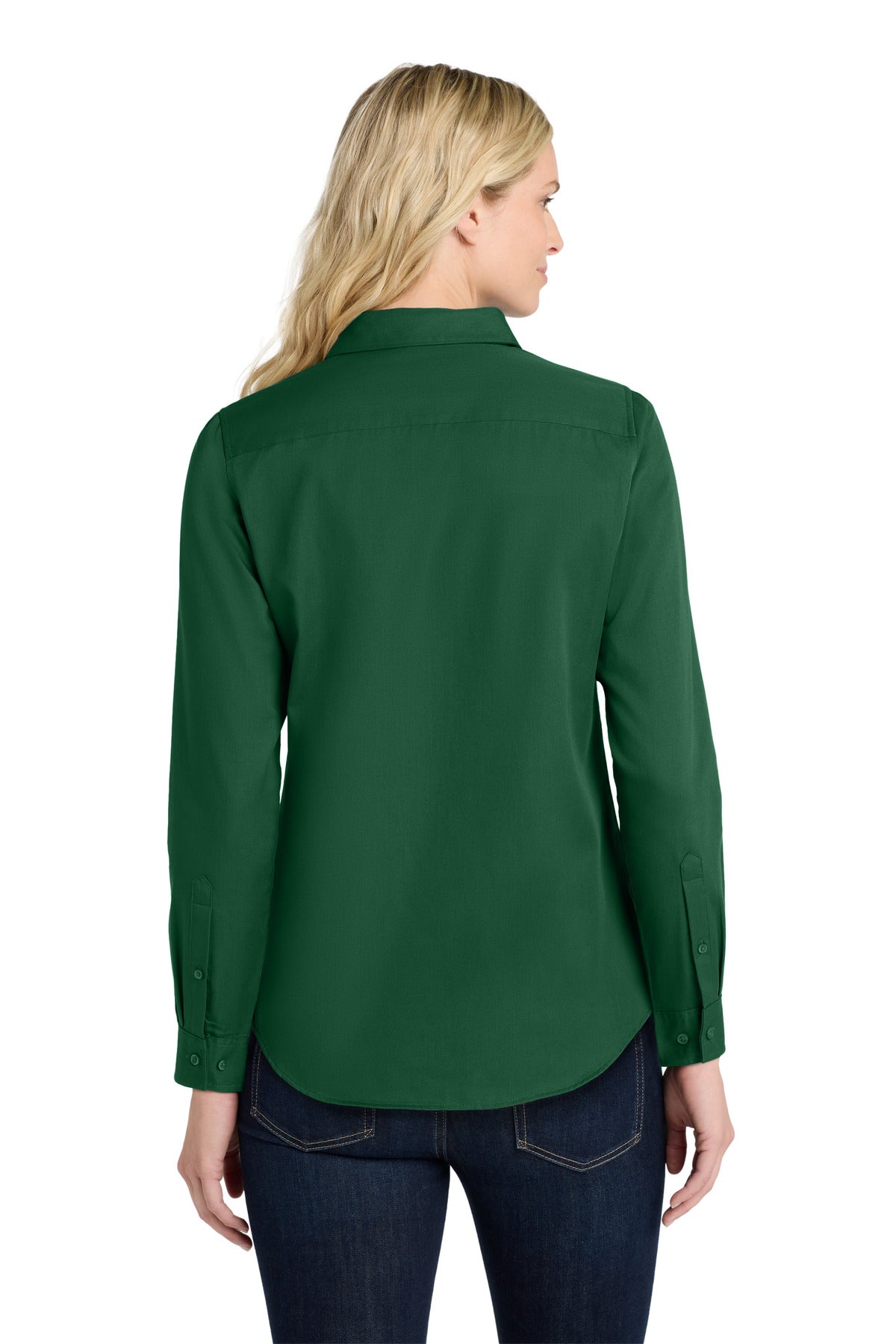 Custom Embroidered Port Authority Clothing Tops in Dark Green