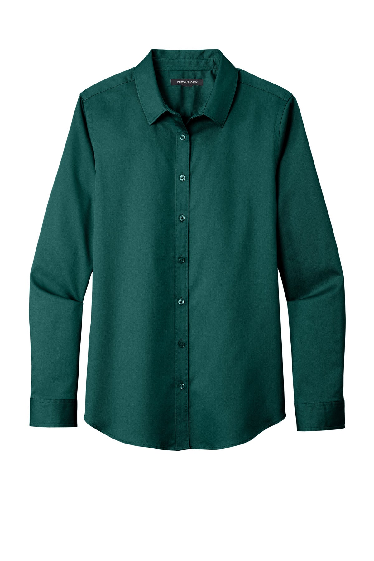 Custom Embroidered Port Authority Clothing Tops in Marine Green