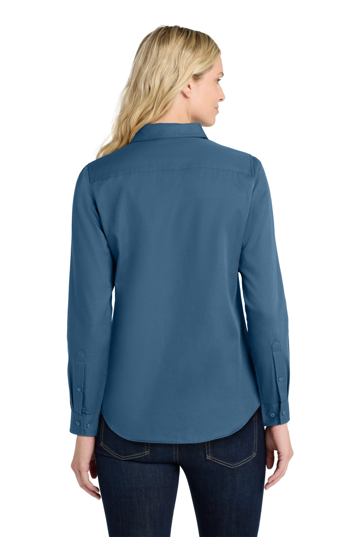 Custom Embroidered Port Authority Clothing Tops in Regatta Blue