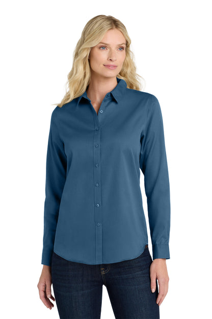 Custom Embroidered Port Authority Clothing Tops in Regatta Blue