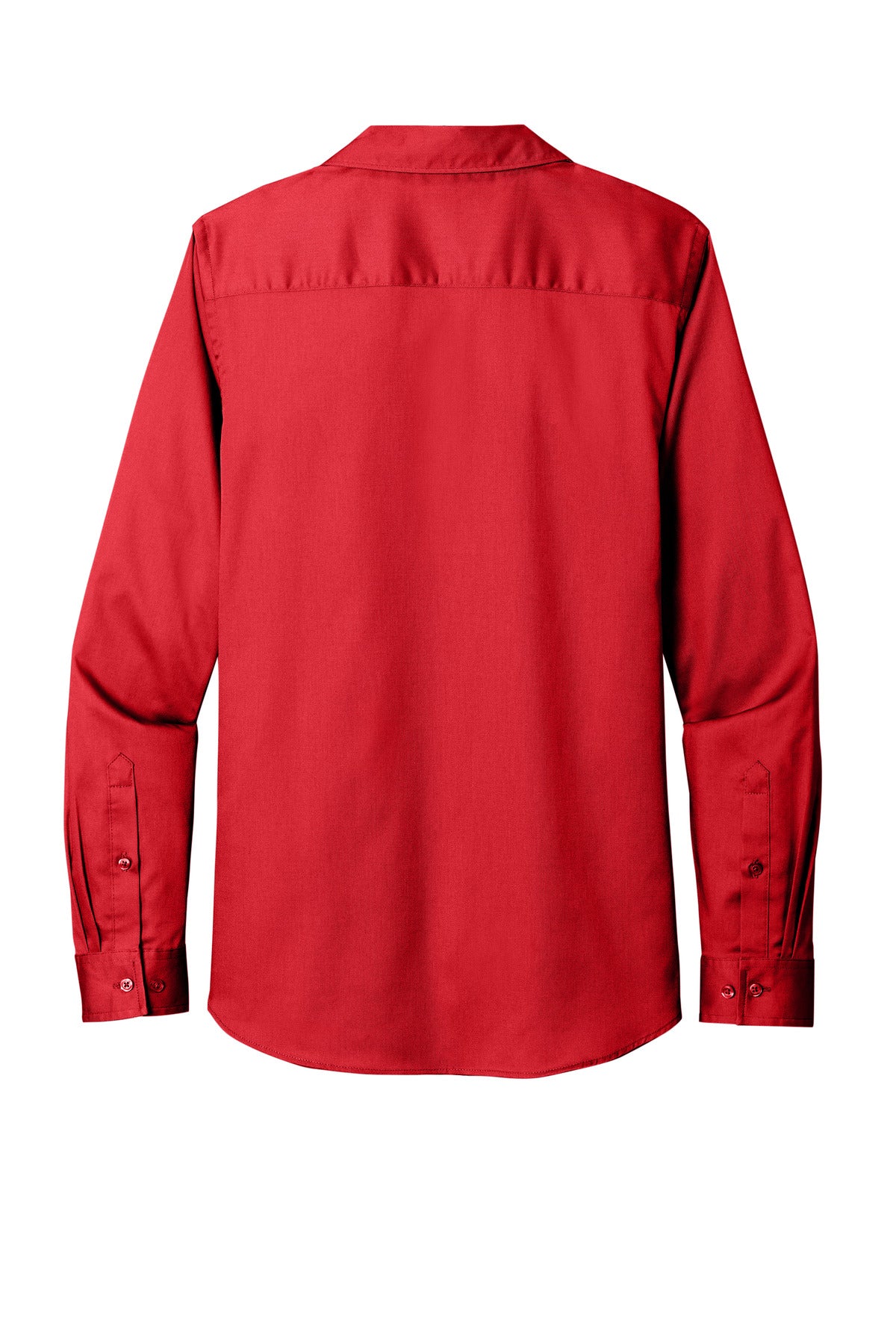 Custom Embroidered Port Authority Clothing Tops in Rich Red