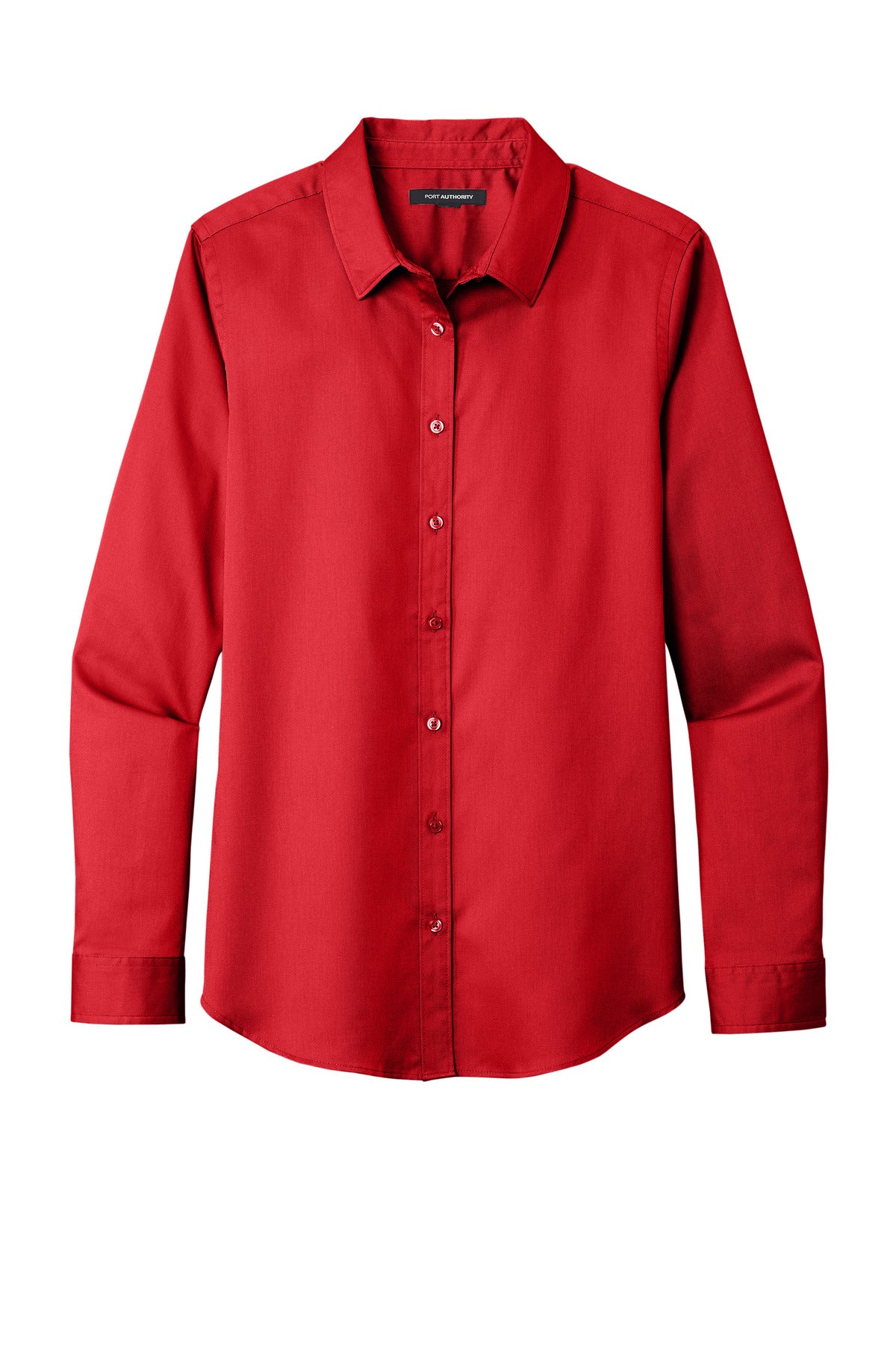 Custom Embroidered Port Authority Clothing Tops in Rich Red