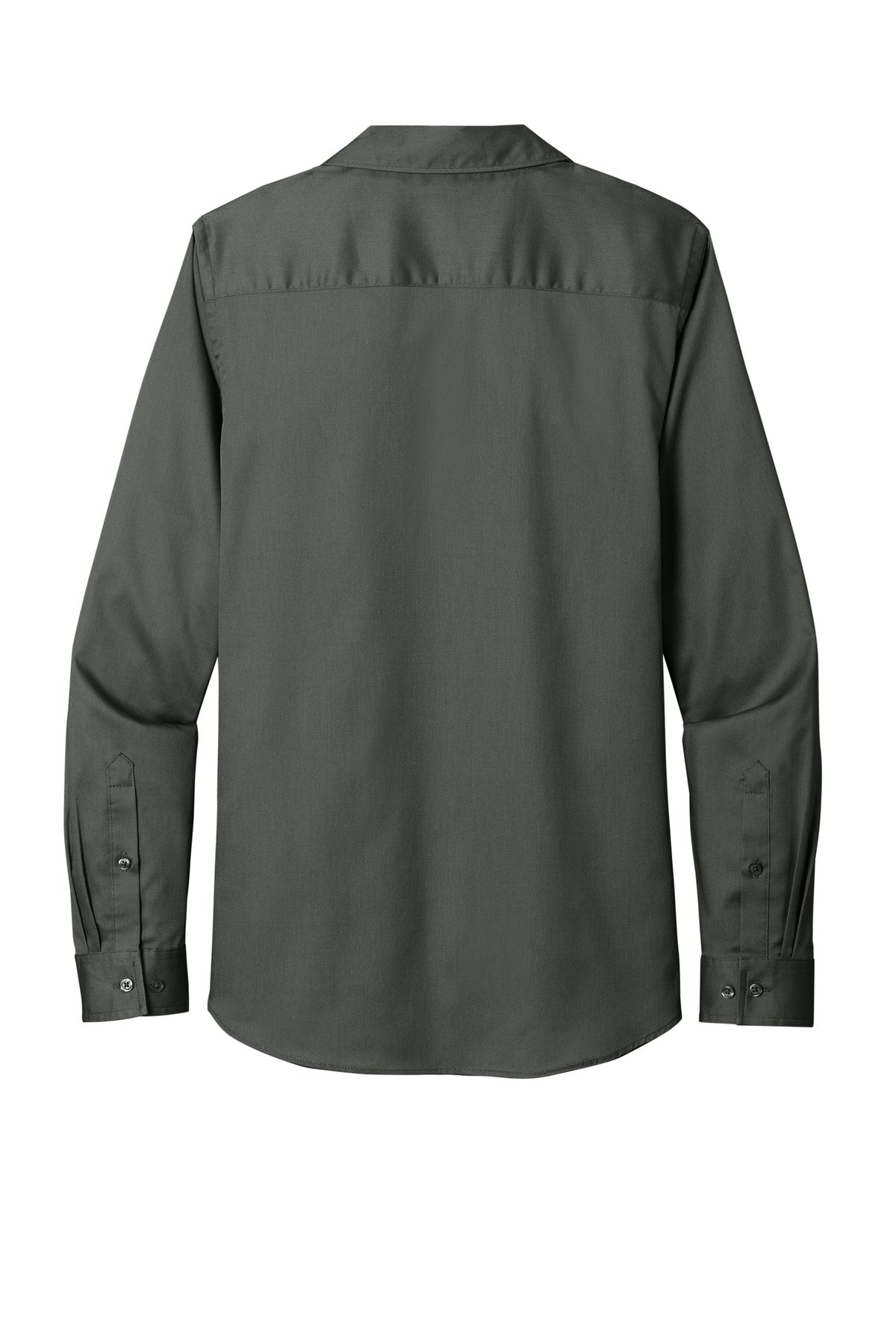 Custom Embroidered Port Authority Clothing Tops in Storm Grey