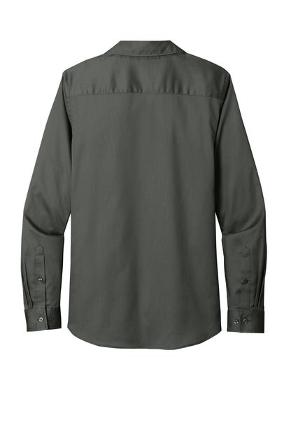 Custom Embroidered Port Authority Clothing Tops in Storm Grey