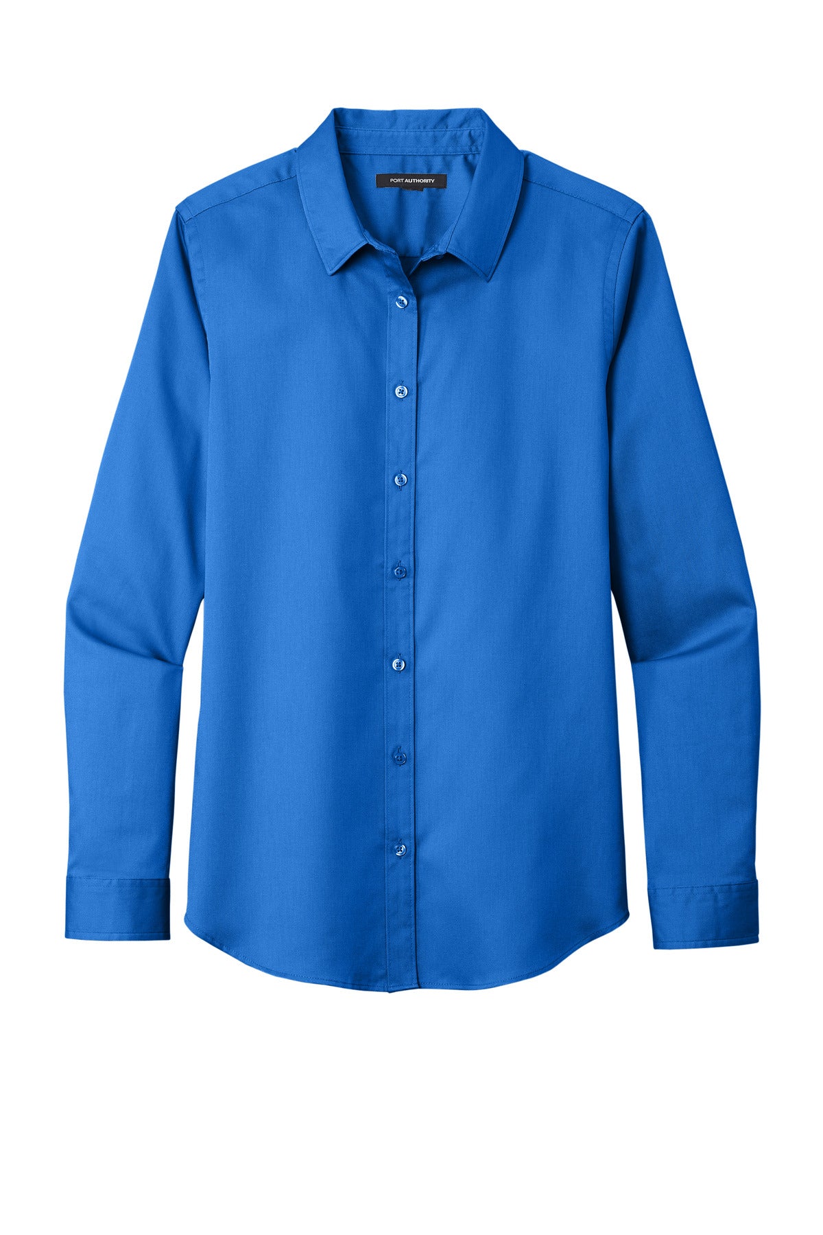 Custom Embroidered Port Authority Clothing Tops in Strong Blue