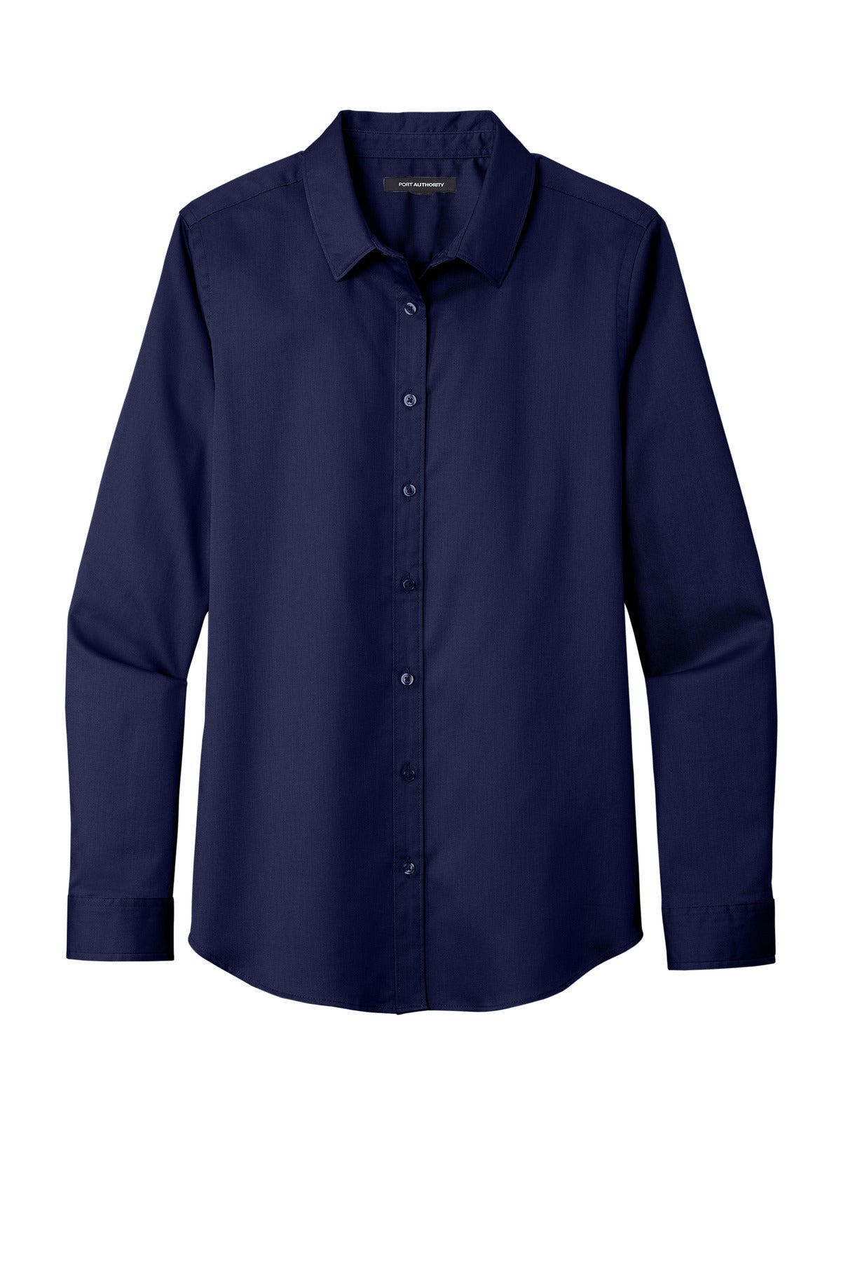Custom Embroidered Port Authority Clothing Tops in True Navy
