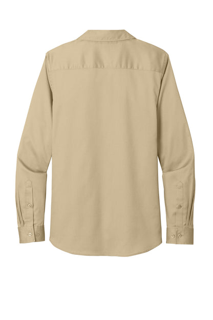 Custom Embroidered Port Authority Clothing Tops in Wheat