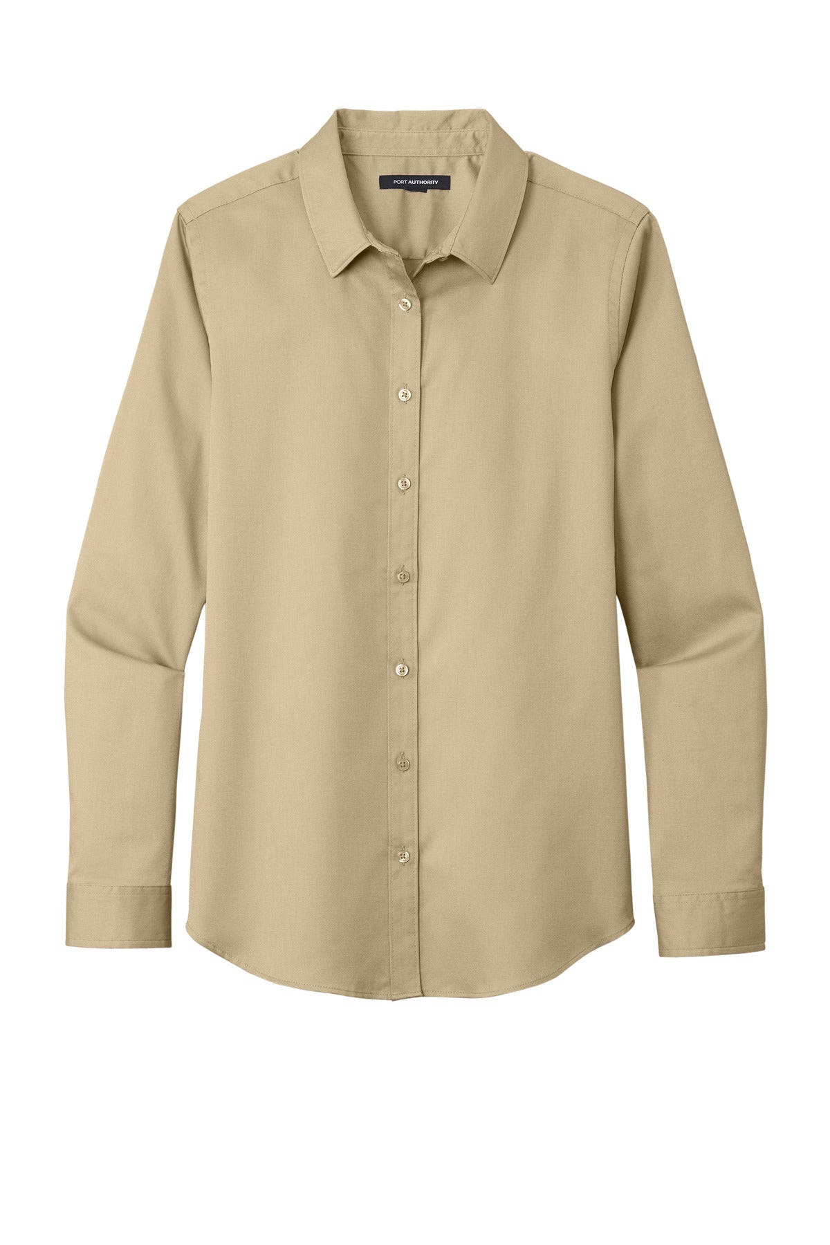 Custom Embroidered Port Authority Clothing Tops in Wheat