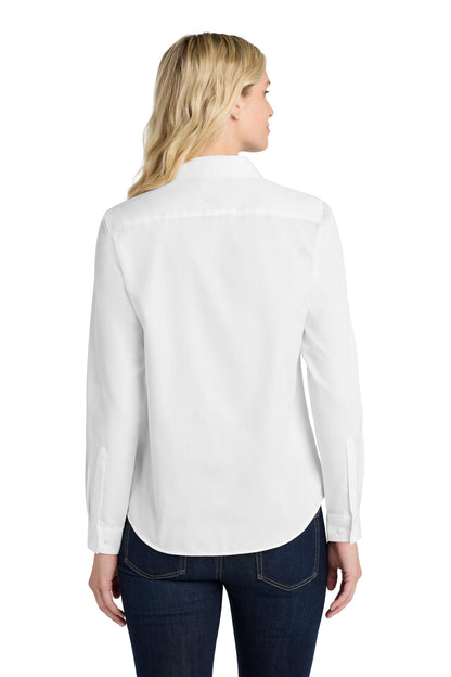 Custom Embroidered Port Authority Clothing Tops in White