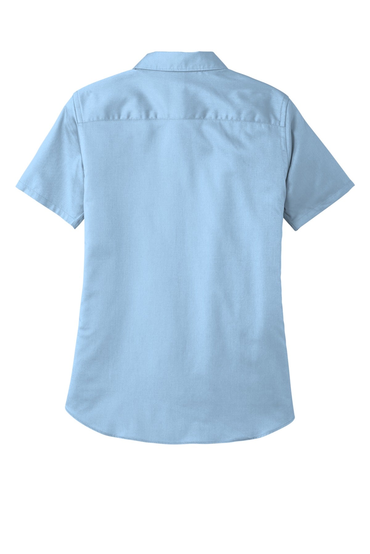 Custom Embroidered Port Authority Clothing Tops in Cloud Blue
