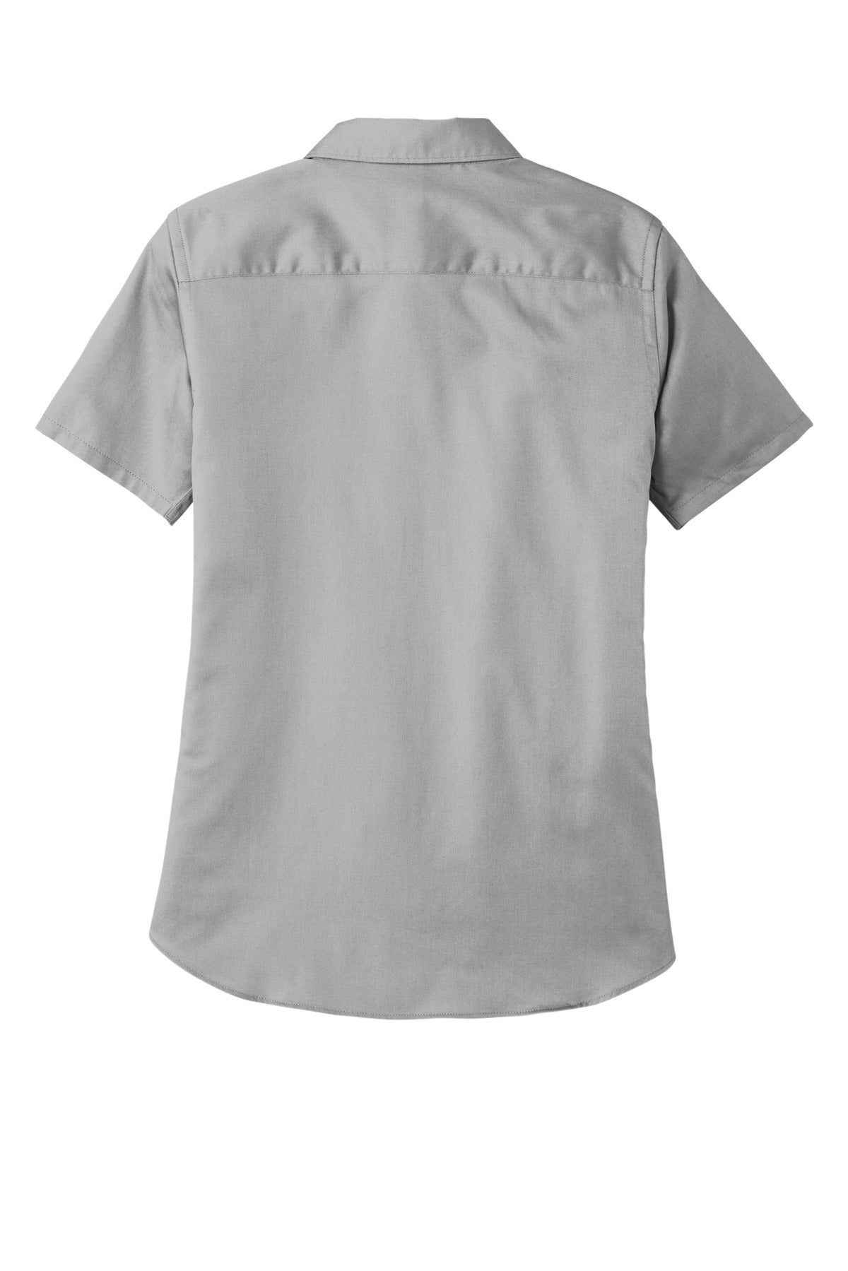 Custom Embroidered Port Authority Clothing Tops in Gusty Grey