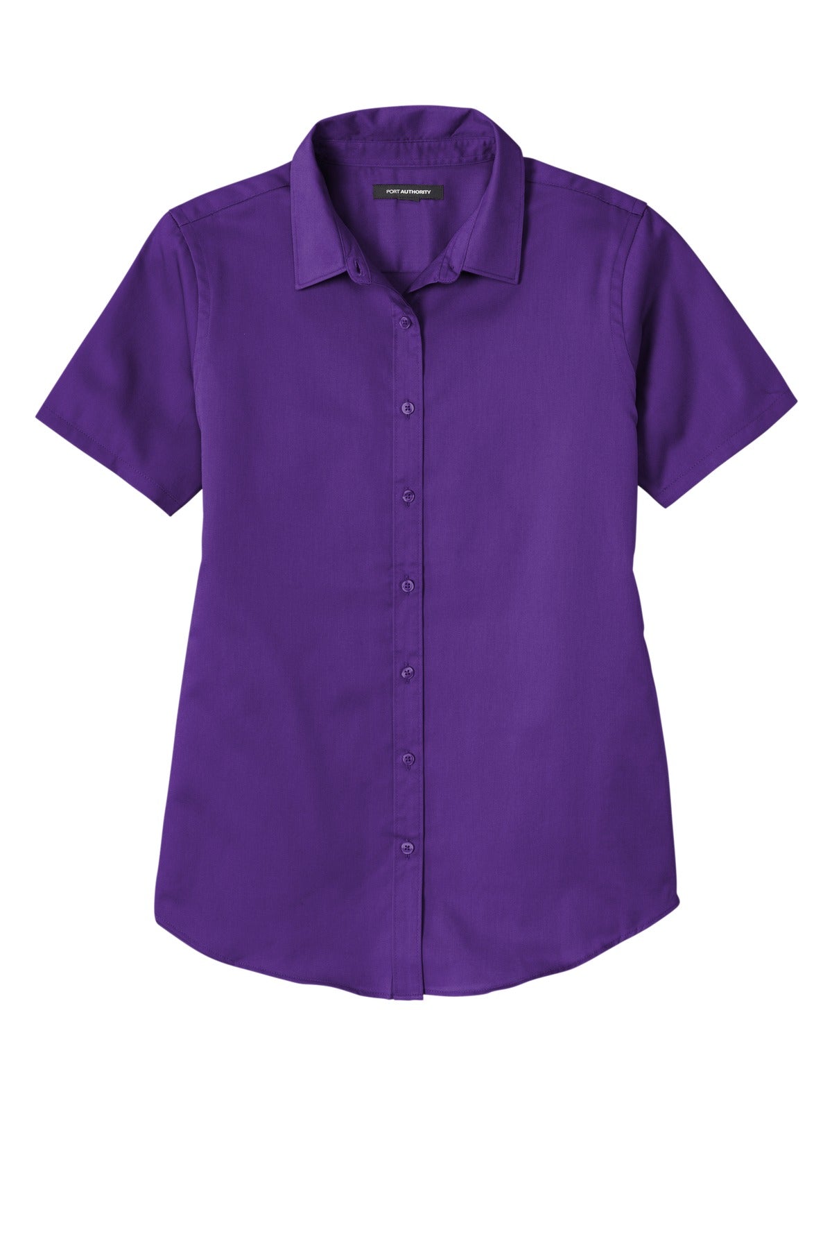 Custom Embroidered Port Authority Clothing Tops in Purple