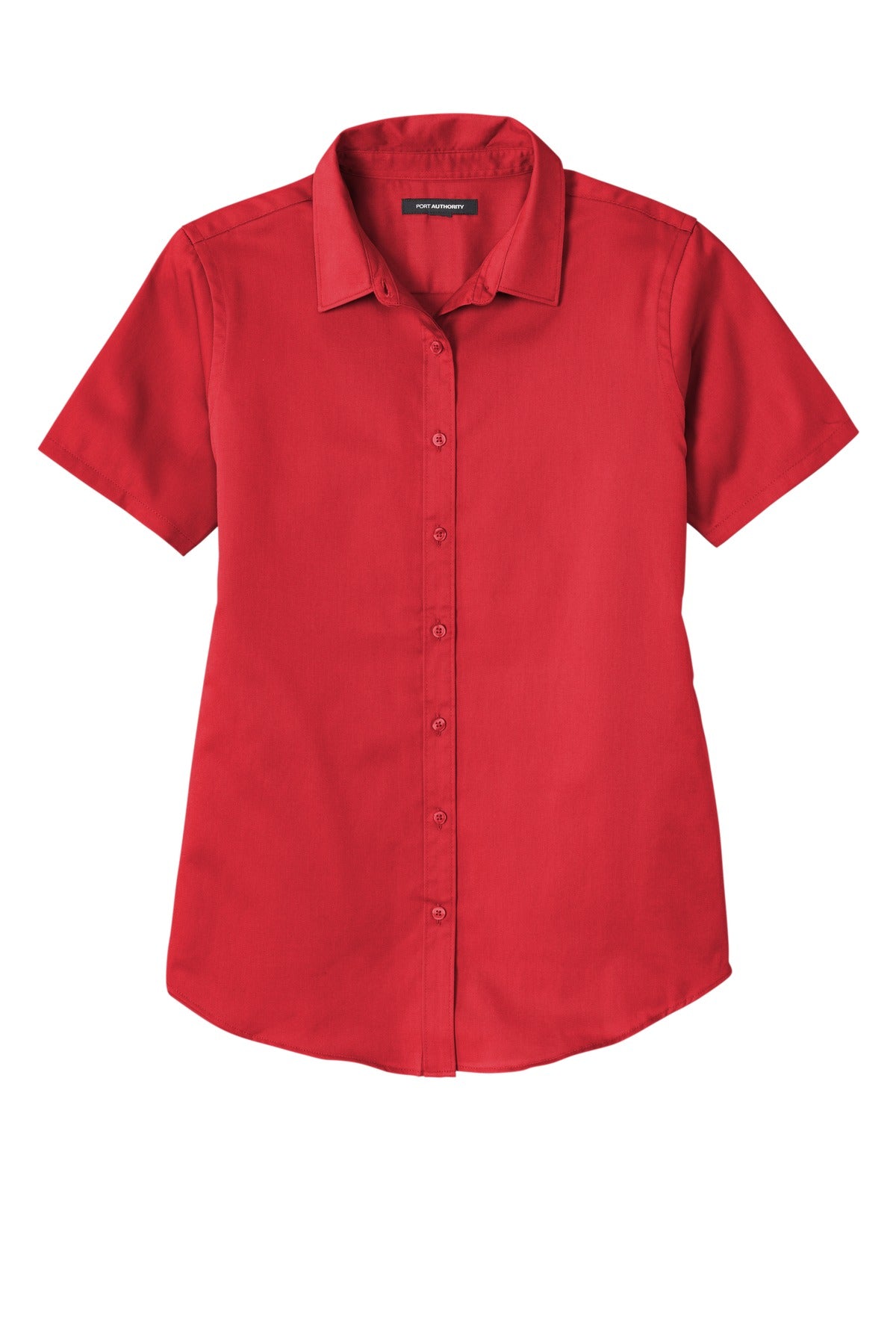 Custom Embroidered Port Authority Clothing Tops in Rich Red