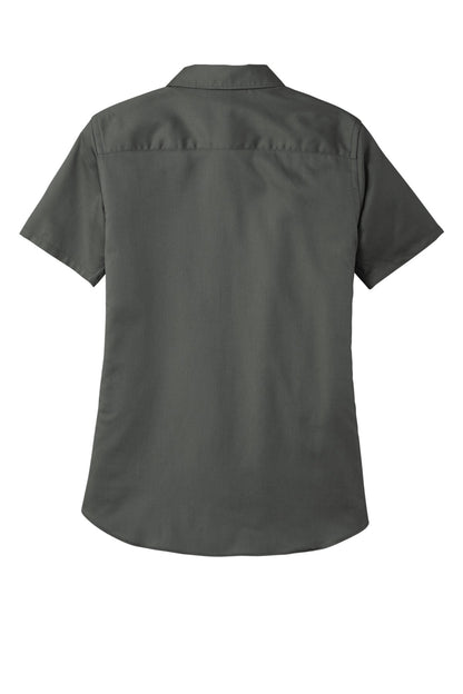 Custom Embroidered Port Authority Clothing Tops in Storm Grey