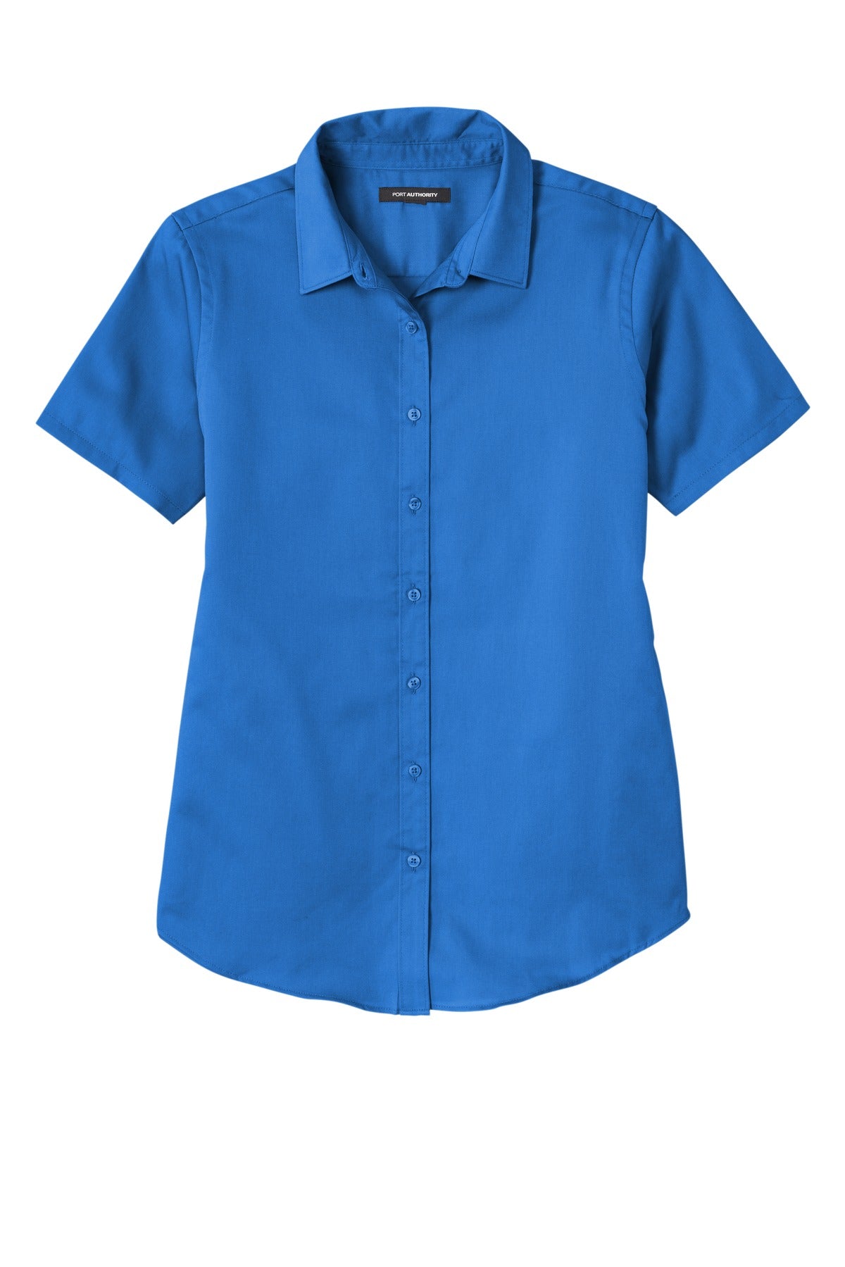 Custom Embroidered Port Authority Clothing Tops in Strong Blue