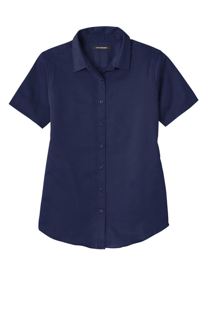 Custom Embroidered Port Authority Clothing Tops in True Navy
