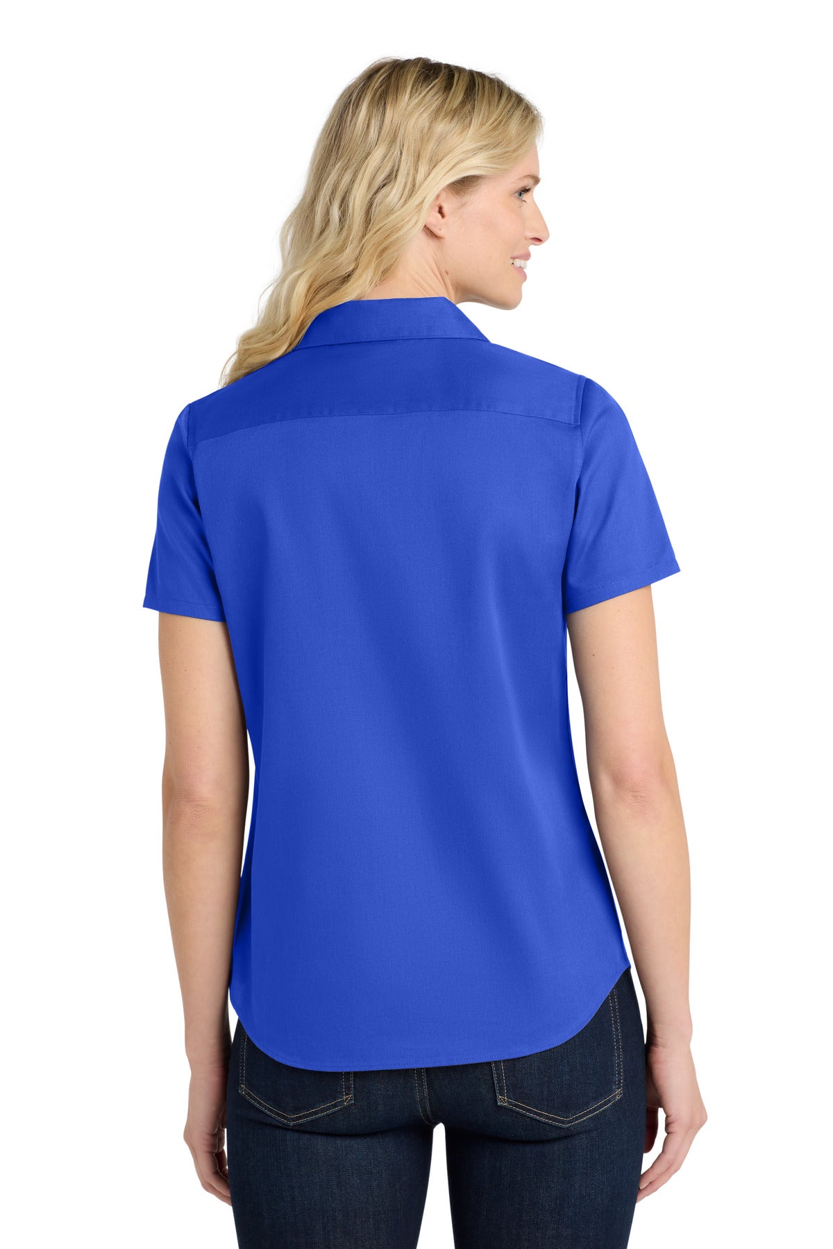 Custom Embroidered Port Authority Clothing Tops in True Royal