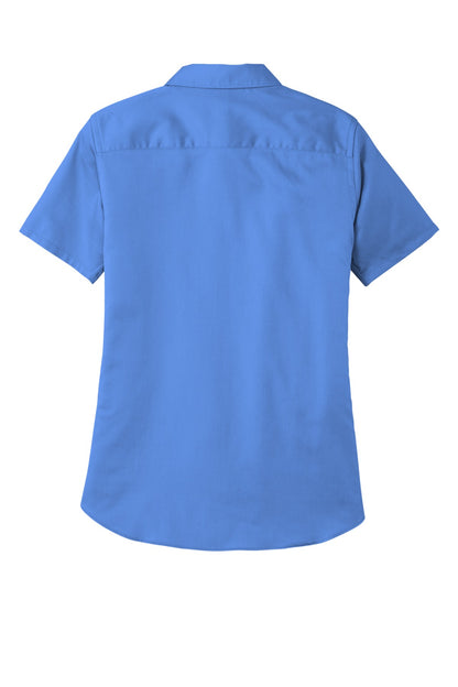 Custom Embroidered Port Authority Clothing Tops in Ultramarine Blue