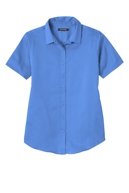 Custom Embroidered Port Authority Clothing Tops in Ultramarine Blue