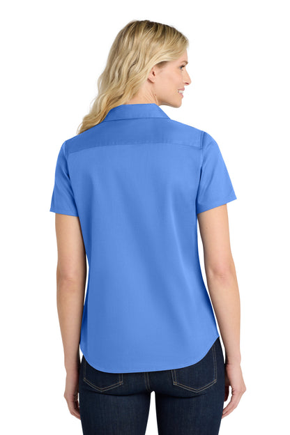 Custom Embroidered Port Authority Clothing Tops in Ultramarine Blue