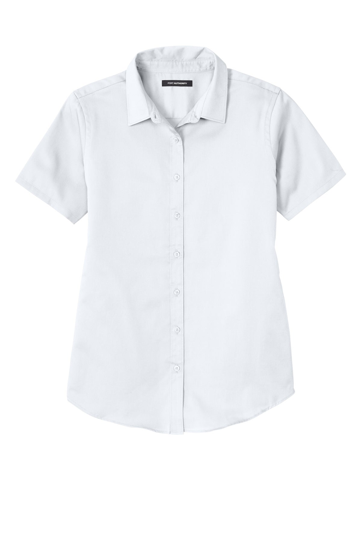 Custom Embroidered Port Authority Clothing Tops in White