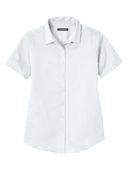 Custom Embroidered Port Authority Clothing Tops in White