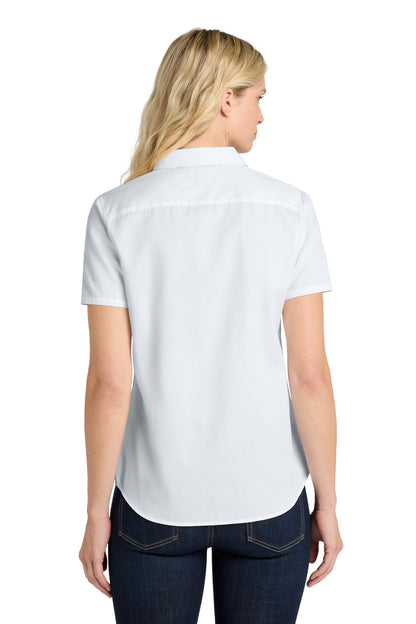 Custom Embroidered Port Authority Clothing Tops in White