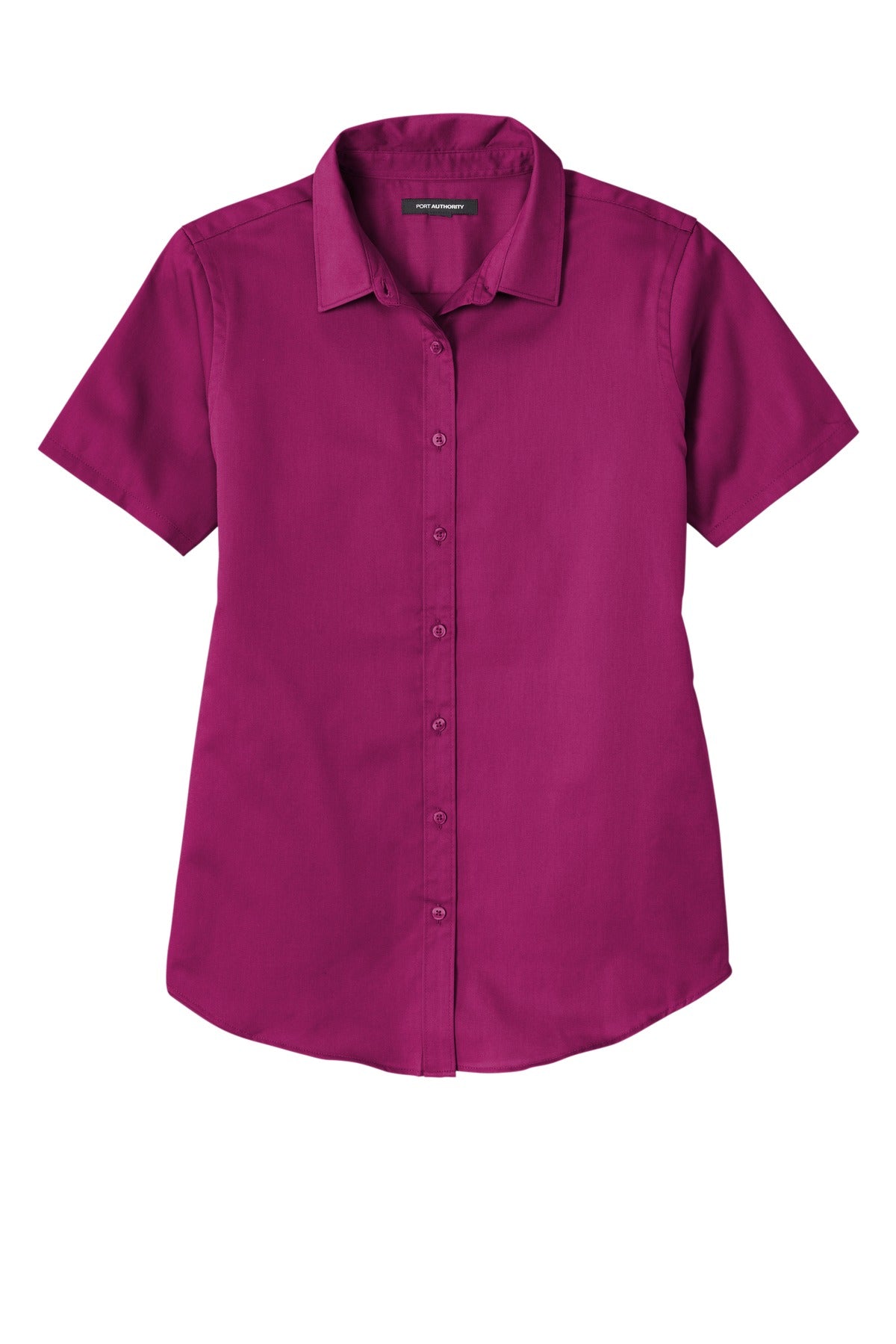 Custom Embroidered Port Authority Clothing Tops in Wild Berry