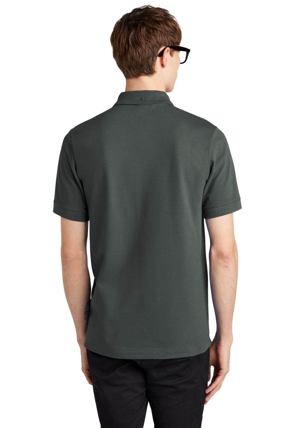 Custom Embroidered Mercer+Mettle Stretch Heavyweight Pique Polo MM1000,Anchor Grey