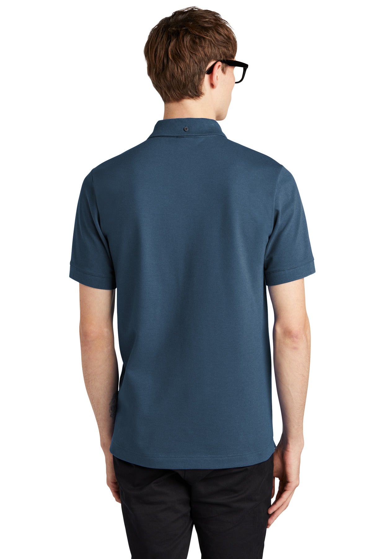 Custom Embroidered Mercer+Mettle Stretch Heavyweight Pique Polo MM1000,Insignia Blue