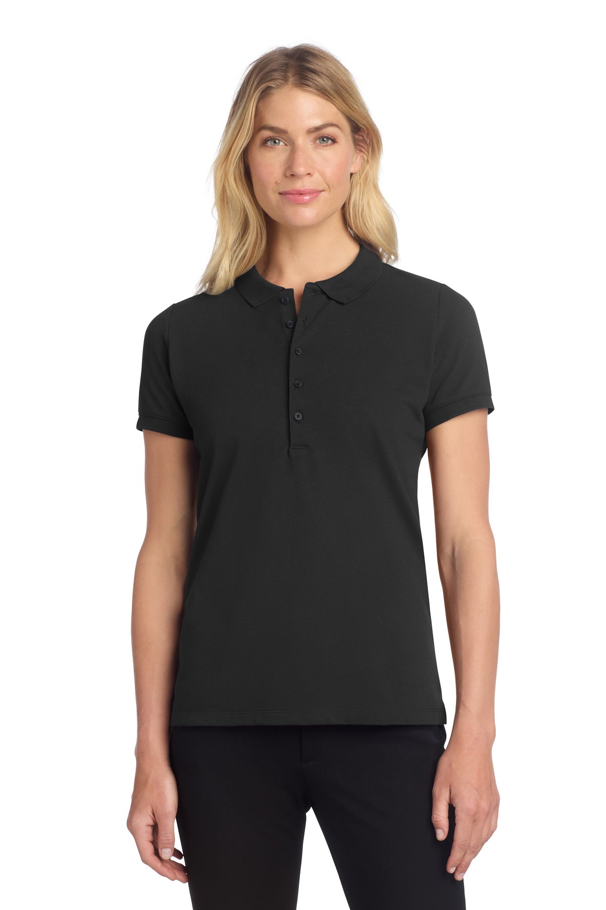 Custom Embroidered Mercer+Mettle Polos/Knits in Deep Black