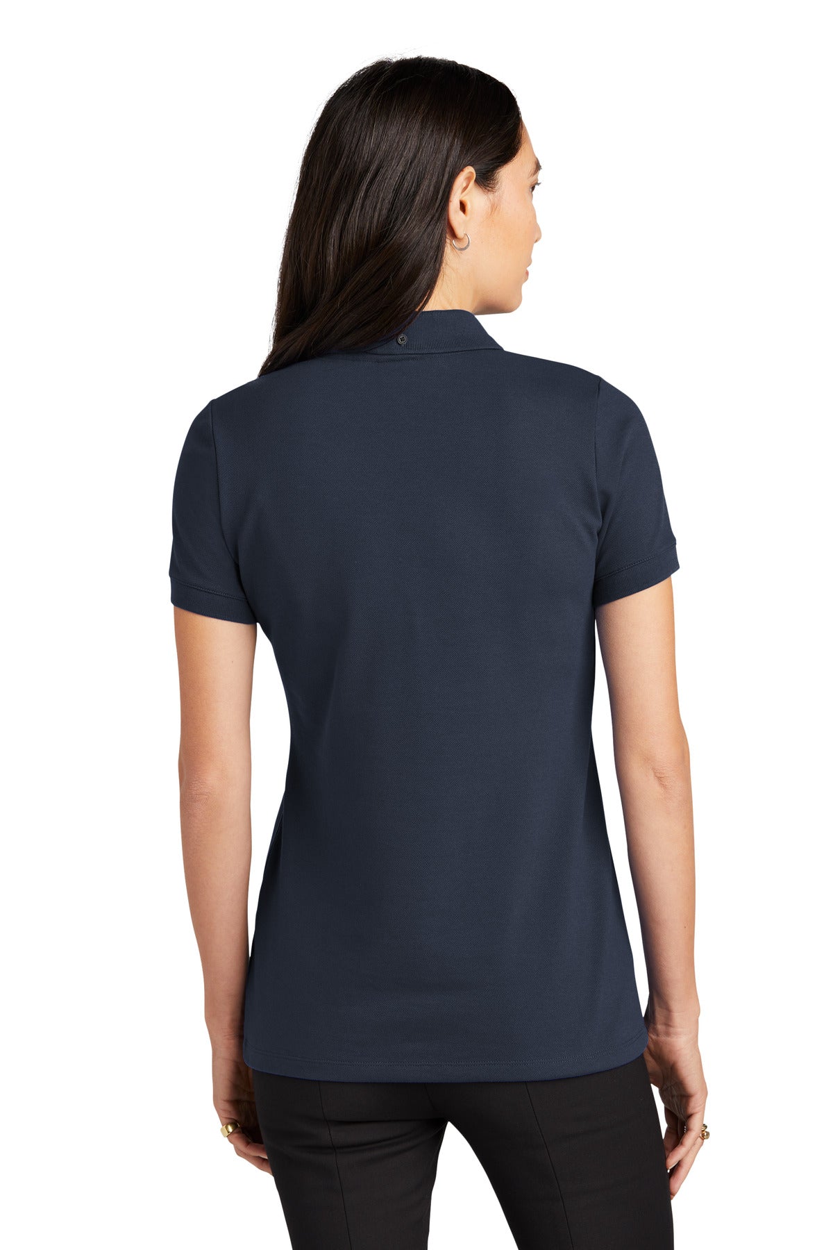 Custom Embroidered Mercer+Mettle Women's Stretch Heavyweight Pique Polo MM1001,Night Navy