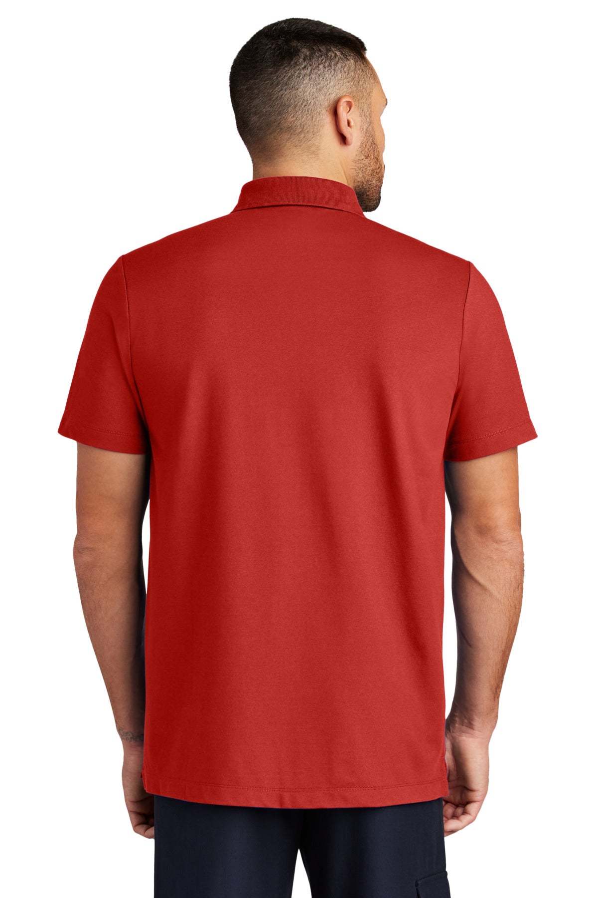 Custom Embroidered Mercer+Mettle Stretch Pique Polo MM1004,Apple Red