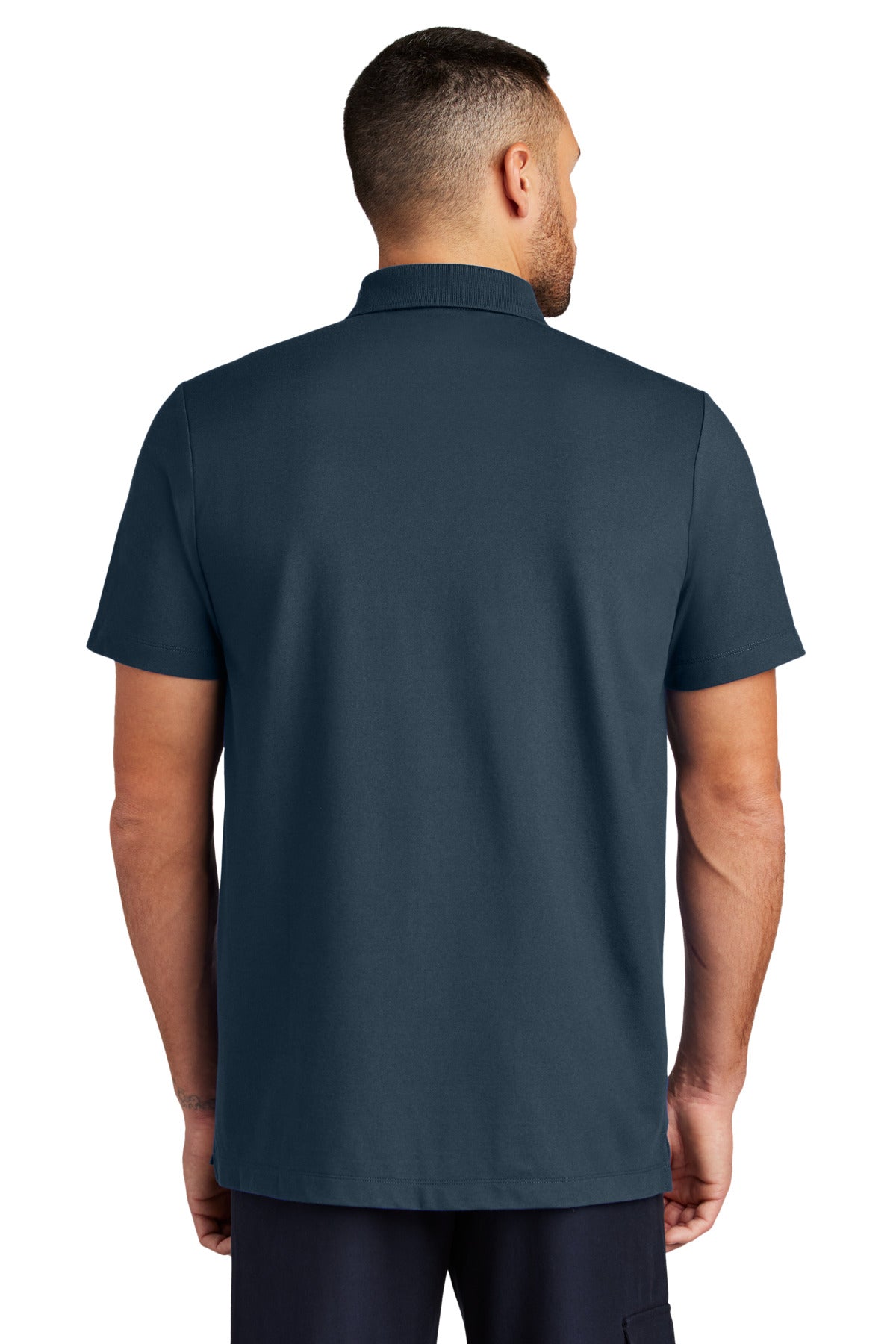 Custom Embroidered Mercer+Mettle Stretch Pique Polo MM1004,Night Navy
