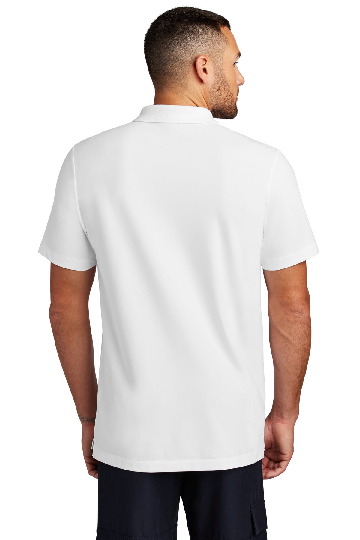 Custom Embroidered Mercer+Mettle Stretch Pique Polo MM1004,White