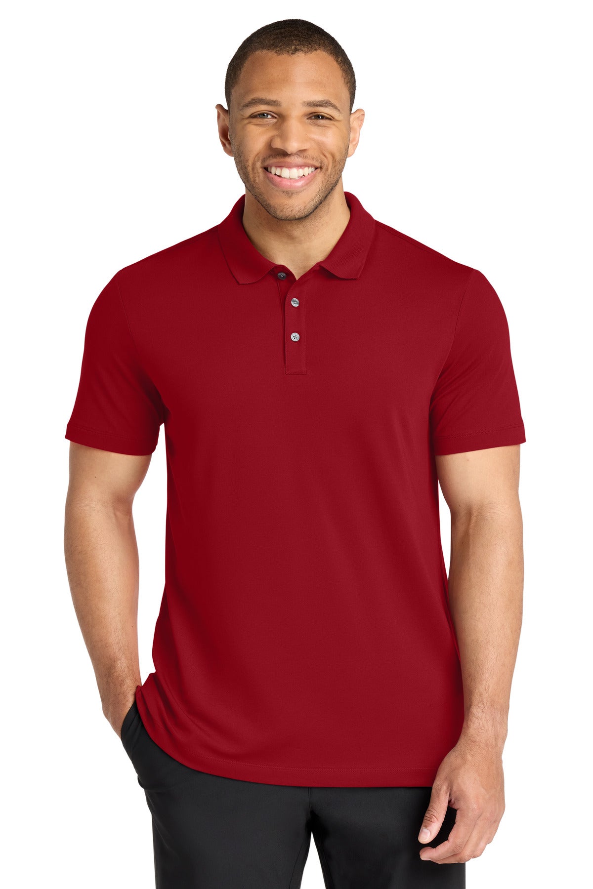 Custom Embroidered Mercer+Mettle Polos/Knits in Apple Red
