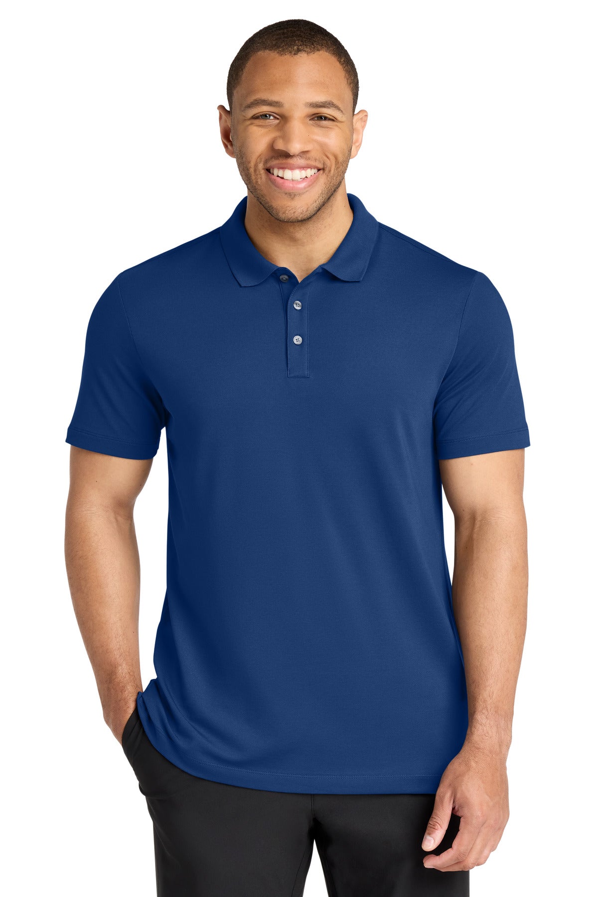 Custom Embroidered Mercer+Mettle Polos/Knits in Blue Note