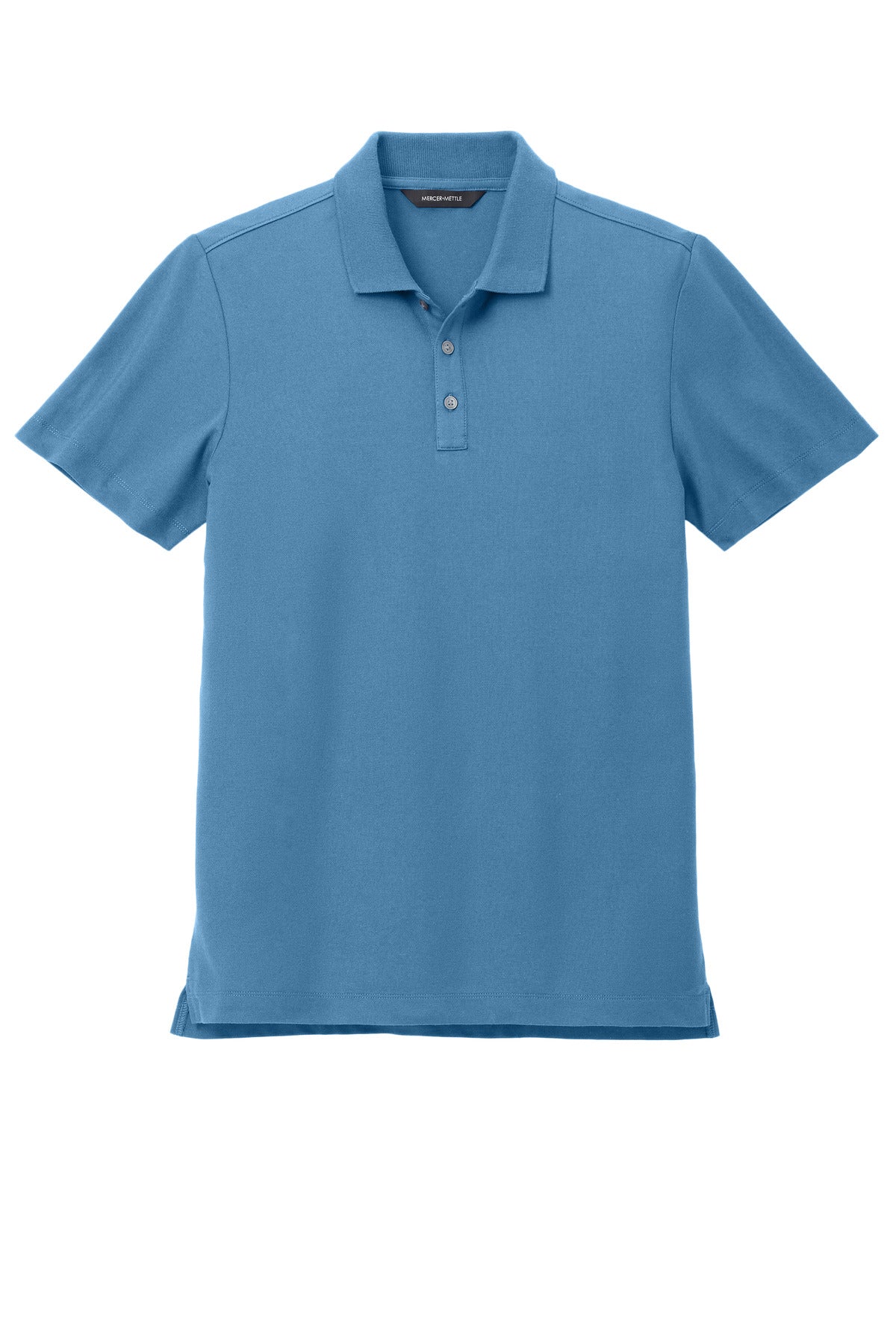 Custom Embroidered Mercer+Mettle Polos/Knits in Parisian Blue