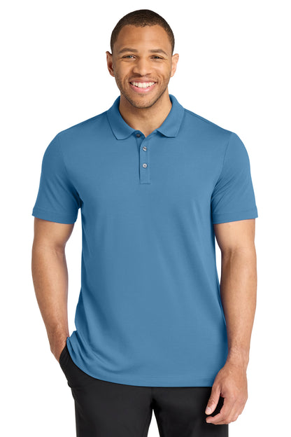 Custom Embroidered Mercer+Mettle Polos/Knits in Parisian Blue