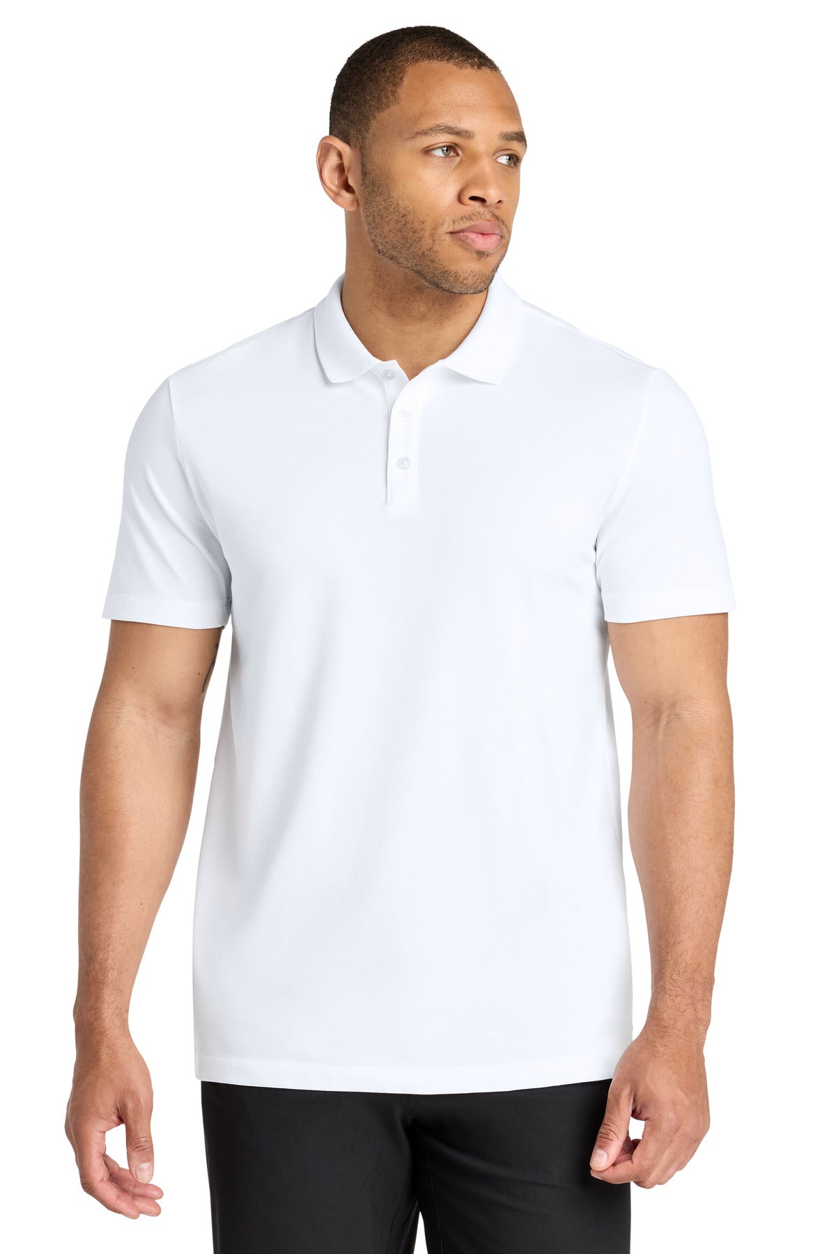 Custom Embroidered Mercer+Mettle Polos/Knits in White
