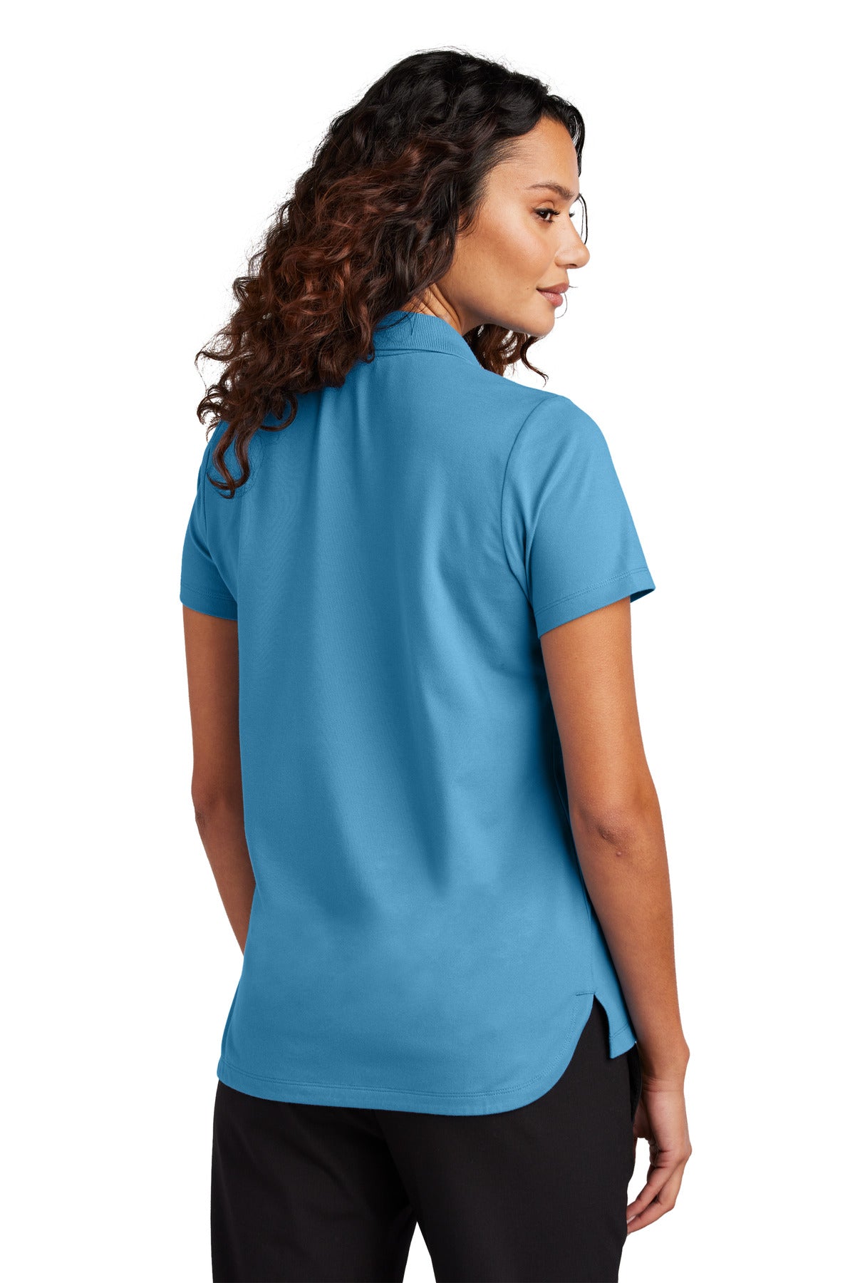 Custom Embroidered Mercer+Mettle Women's Stretch Pique Polo MM1005,Parisian Blue